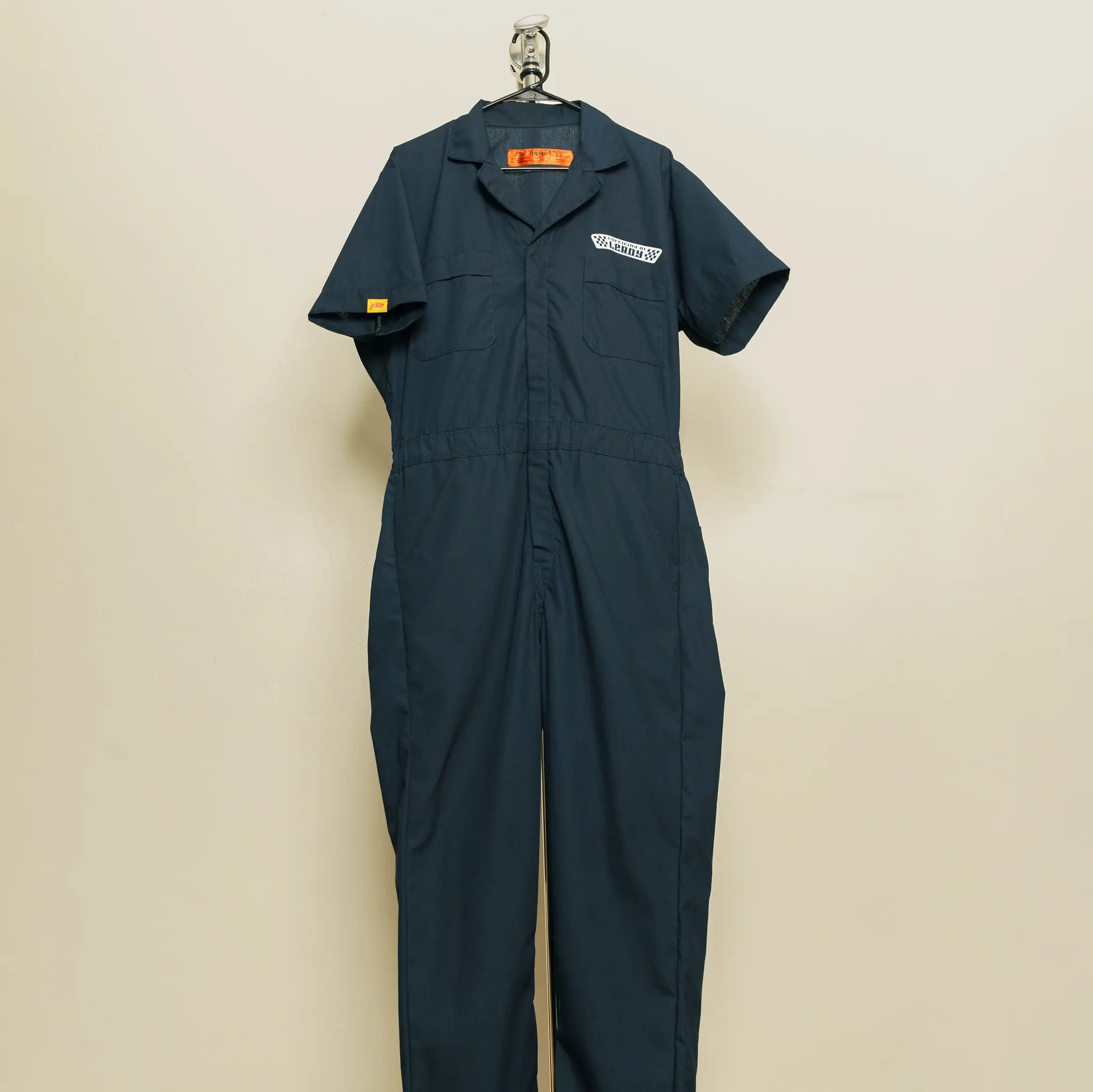 Grind Your Sins Away Short Sleeve Blue Coveralls