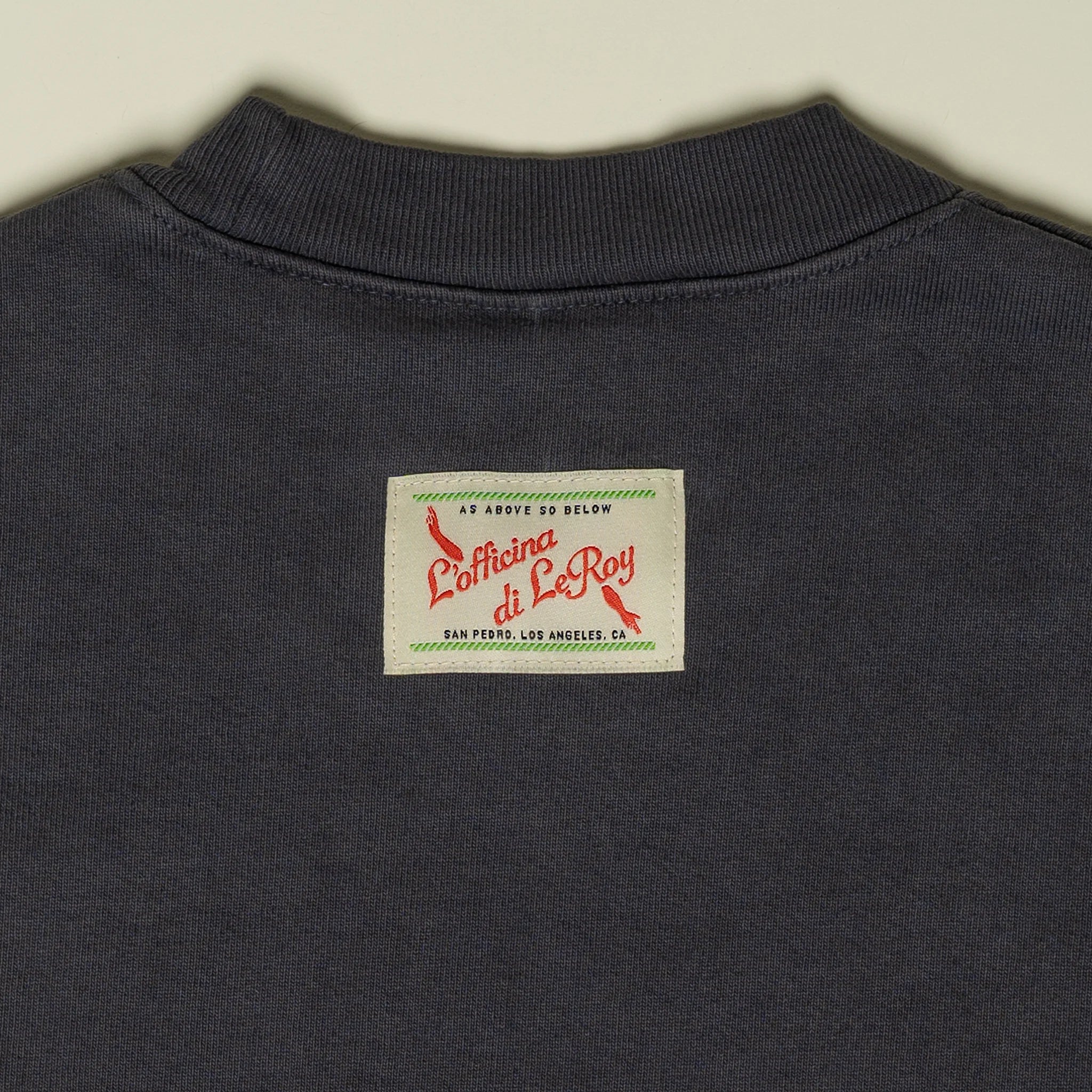 LeRoy's Chop Shop Embroidered Crew Neck Sweatshirt