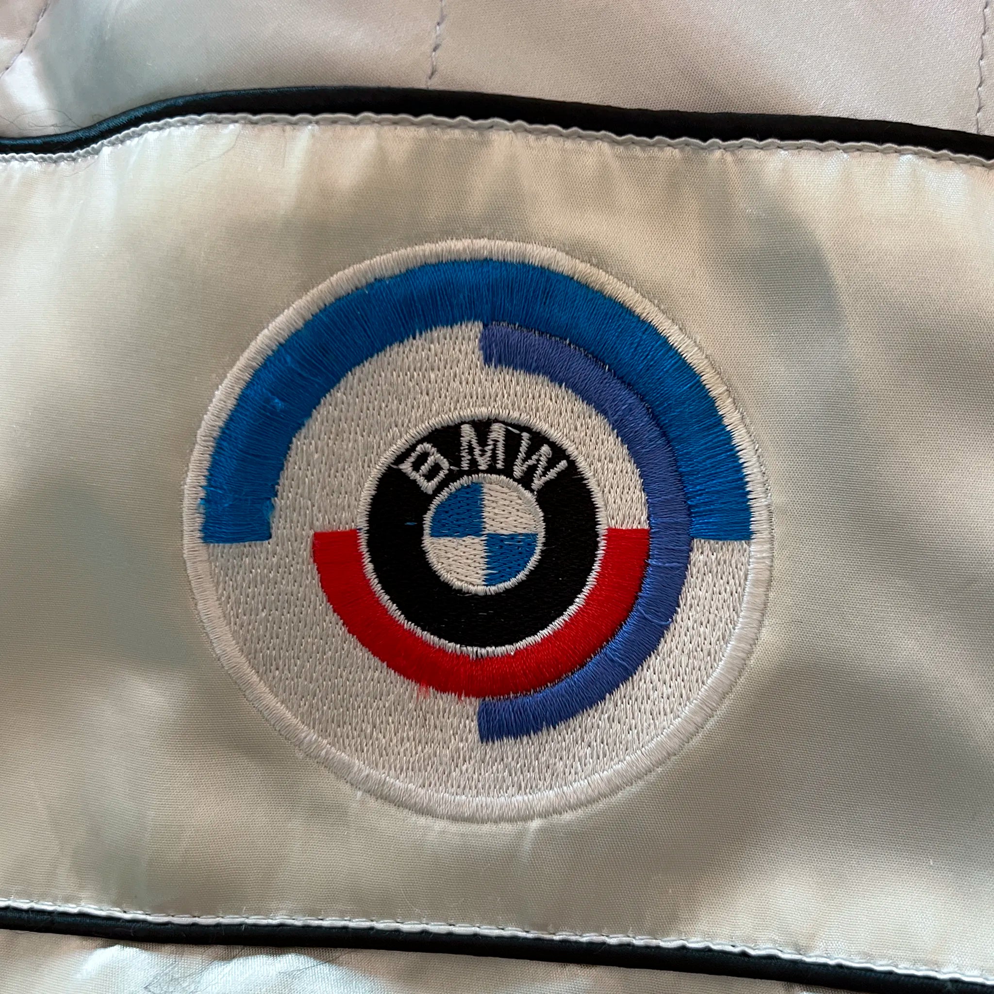 Giacca in raso automatico stile BMW vintage medio