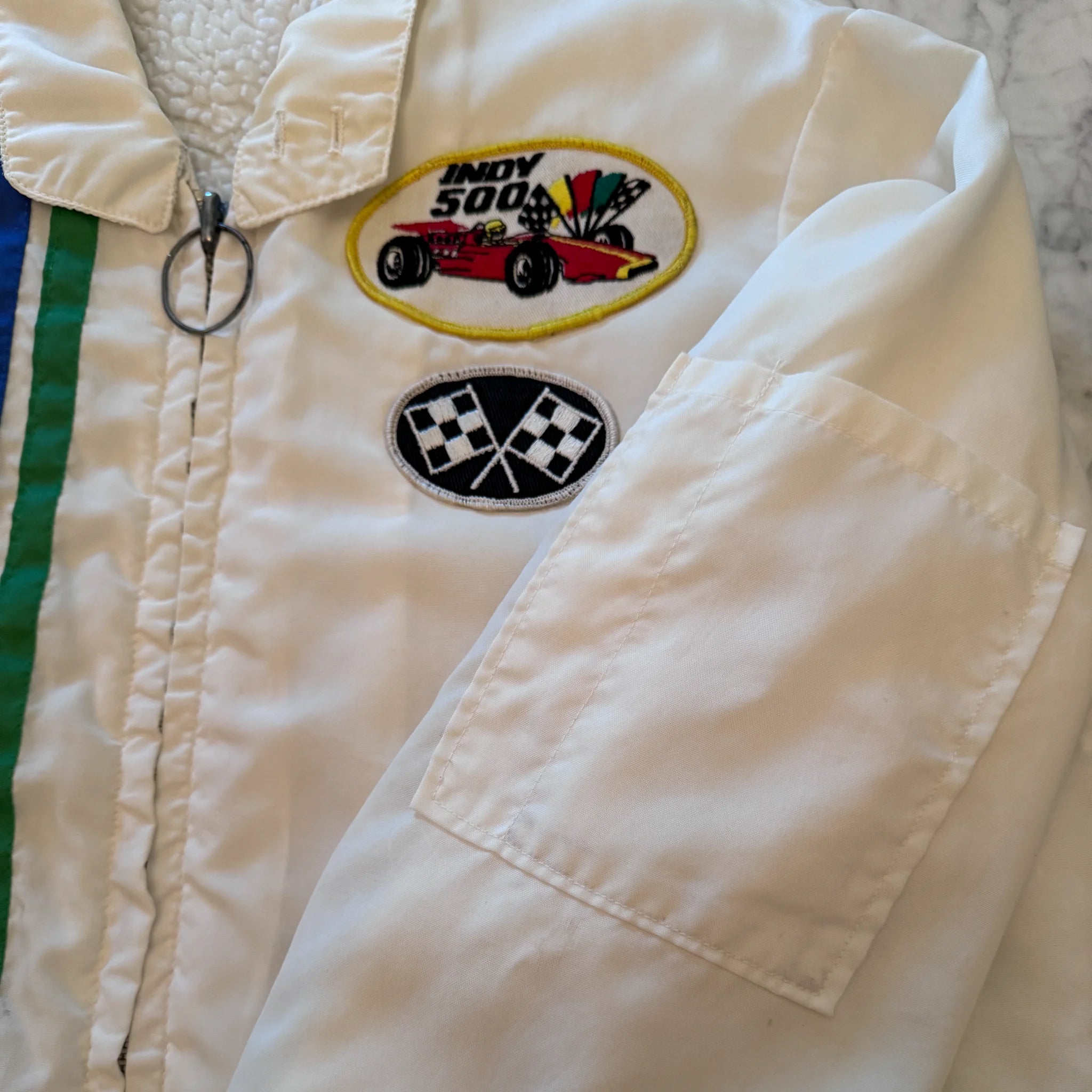 Vintage Weathercaster Indy 500 Fleece Lined Jacket