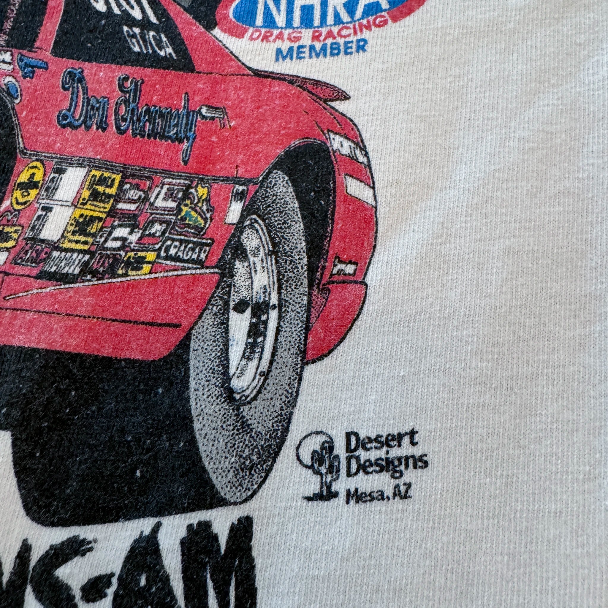 XL vintage années 1990 NHRA Don Kennedy T-shirt