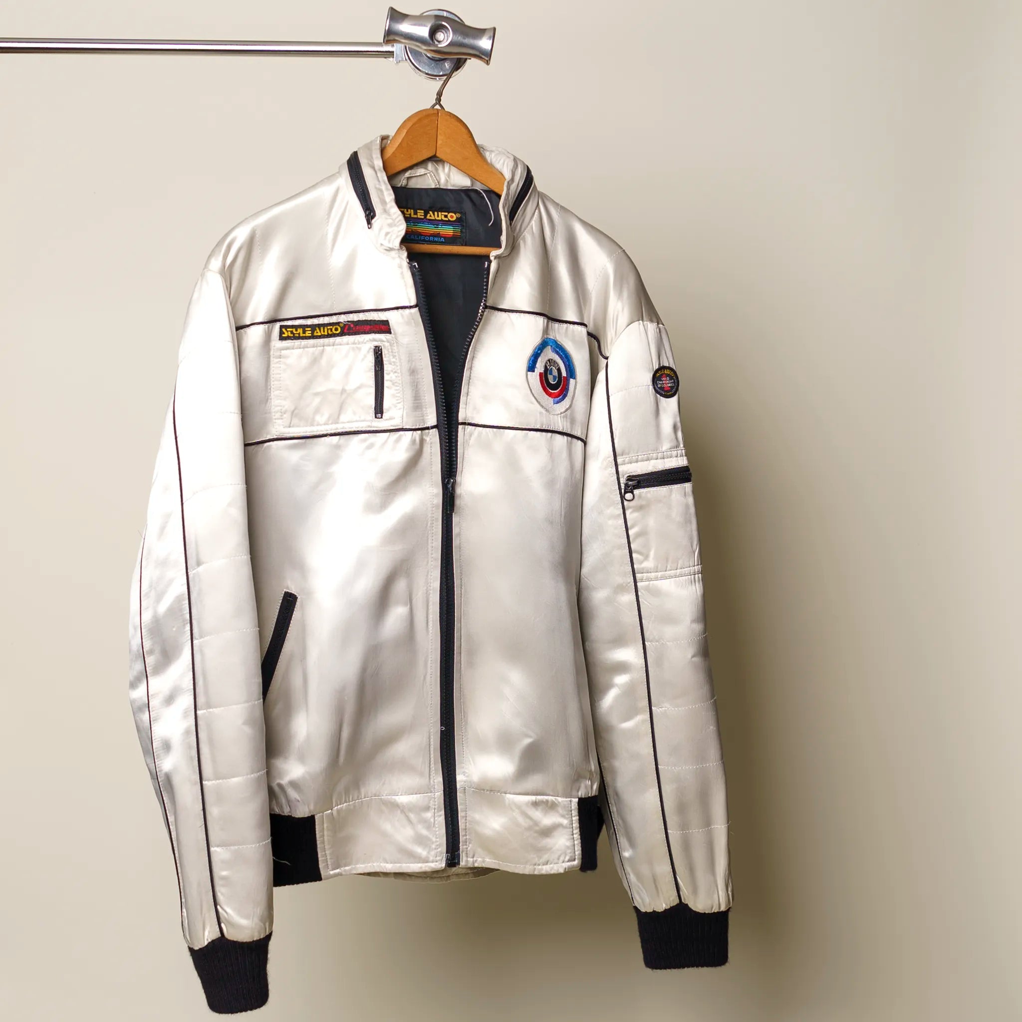 Vintage bmw top leather jacket